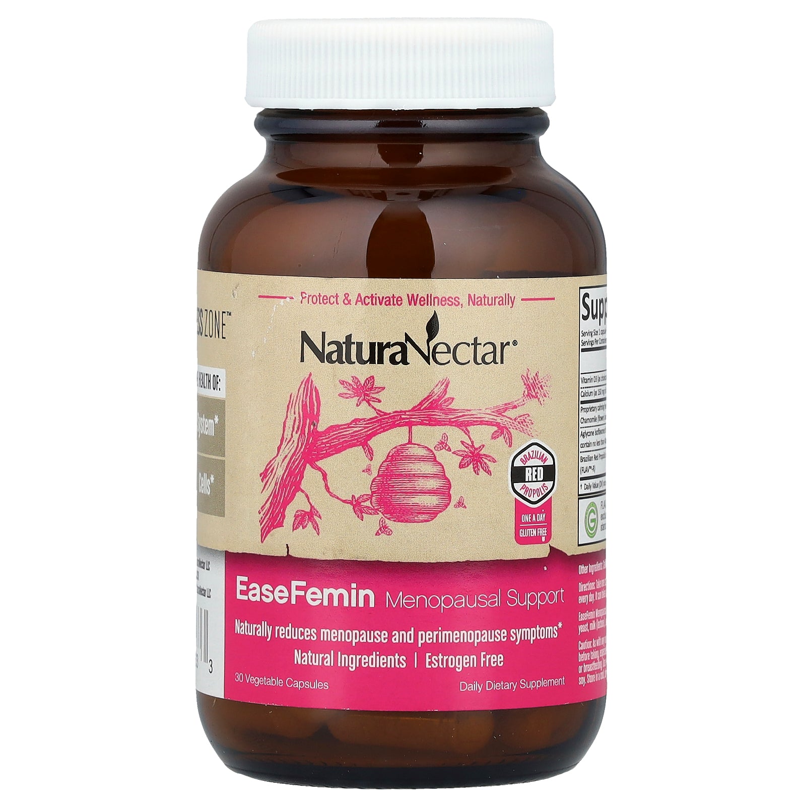 Foto 4 pulgar | Suplemento Naturanectar Easefemin Menopausal Support 30 Cápsulas - Venta Internacional.