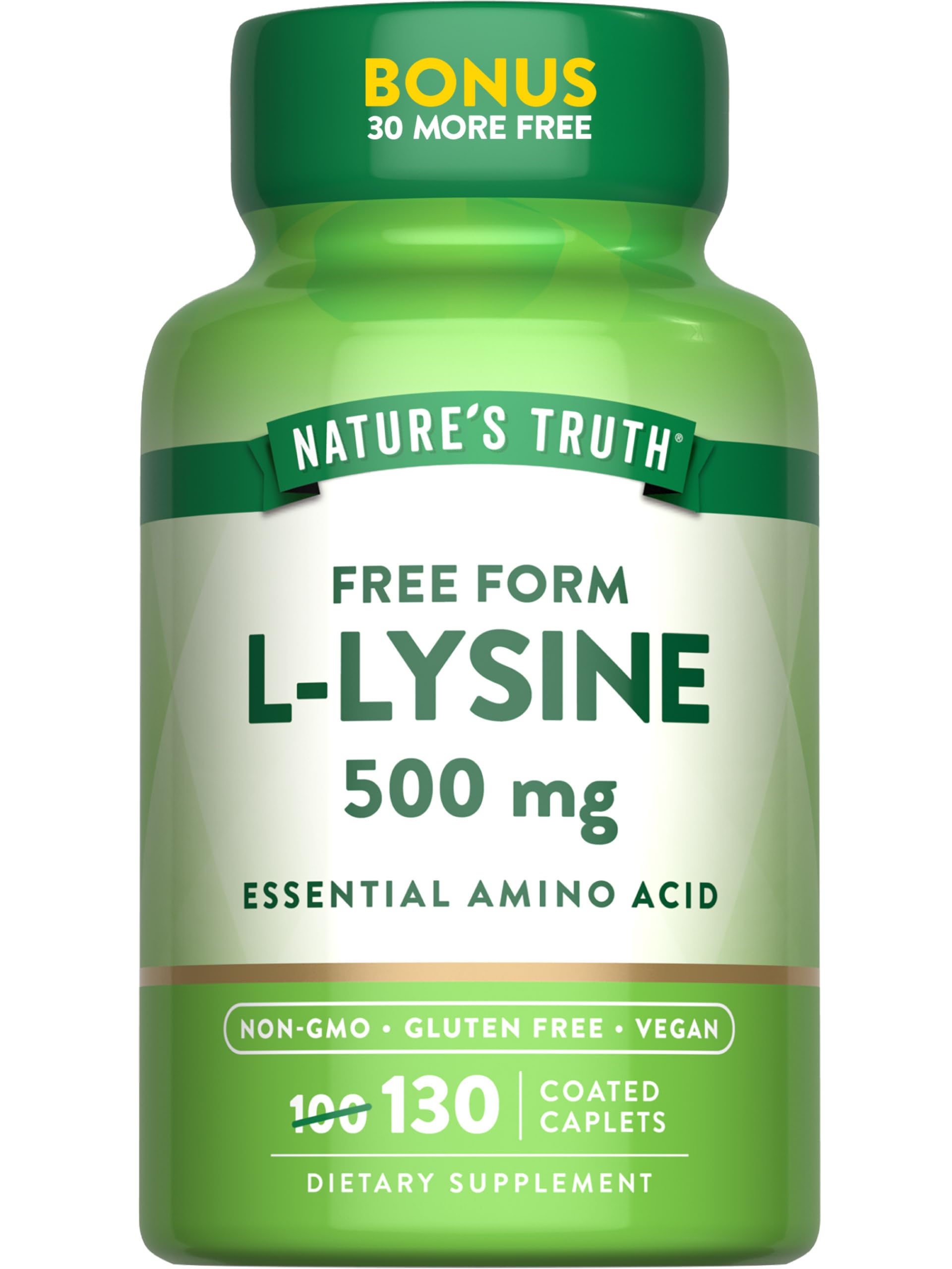 Foto 2 pulgar | Suplemento Nature's Truth L-lisina 500 Mg 130 Cápsulas - Venta Internacional.