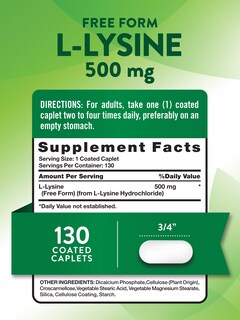 Foto 2 | Suplemento Nature's Truth L-lisina 500 Mg 130 Cápsulas - Venta Internacional.