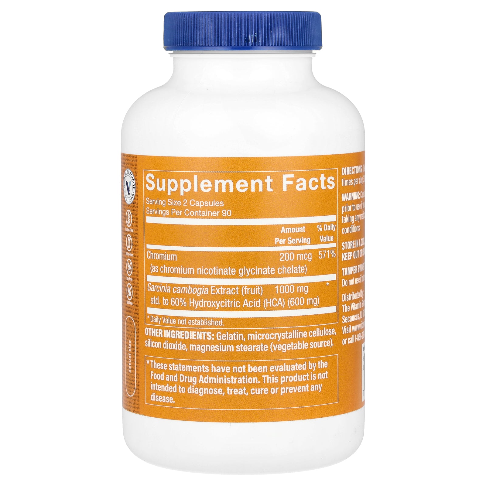 Foto 3 pulgar | Suplemento De Extracto De Garcinia Cambogia De The Vitamin Shoppe 180 Cápsulas - Venta Internacional.