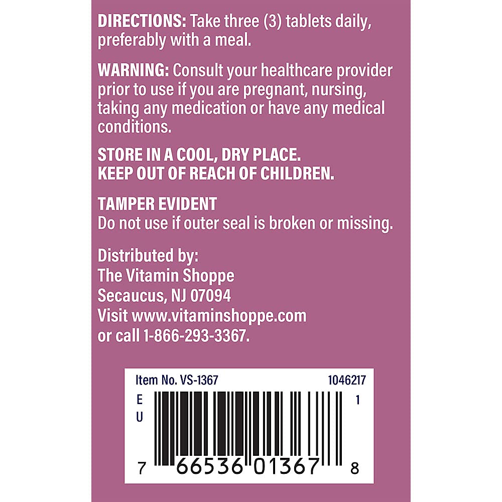 Foto 4 | Suplemento The Vitamin Shoppe De Alfalfa 500 Mg 250 Comprimidos - Venta Internacional.