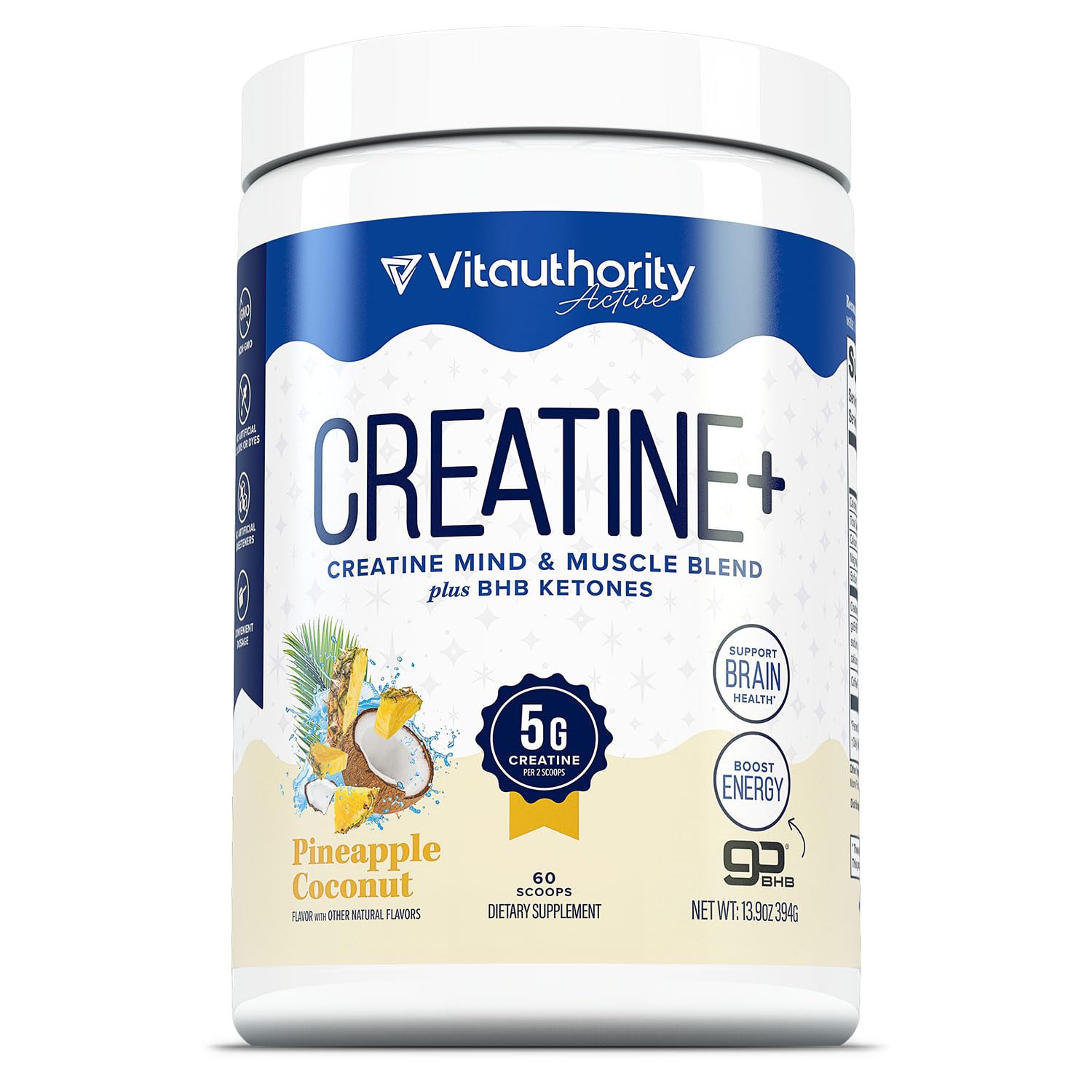 Foto 2 pulgar | Monohidrato De Creatina En Polvo Vitauthority Para Mujer 150g - Venta Internacional.