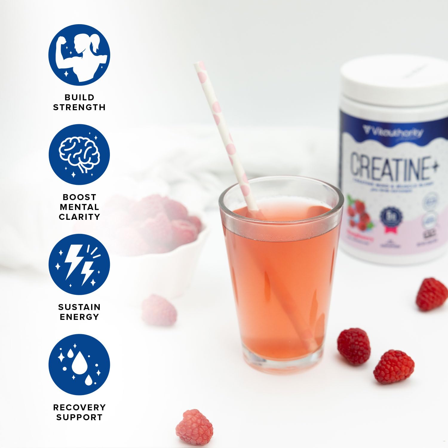Foto 4 pulgar | Monohidrato De Creatina En Polvo Vitauthority Para Mujer 150g - Venta Internacional.