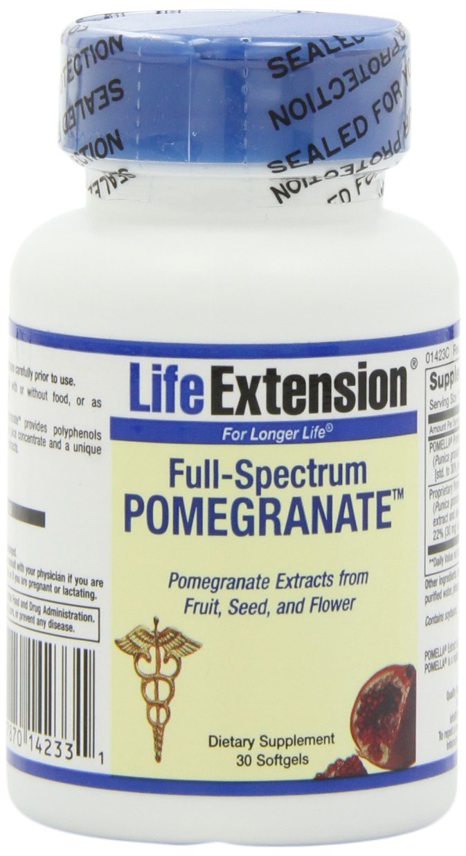 Foto 2 pulgar | 30 Cápsulas Blandas Supplement Life Extension Full-spectrum Pomegranate - Venta Internacional.