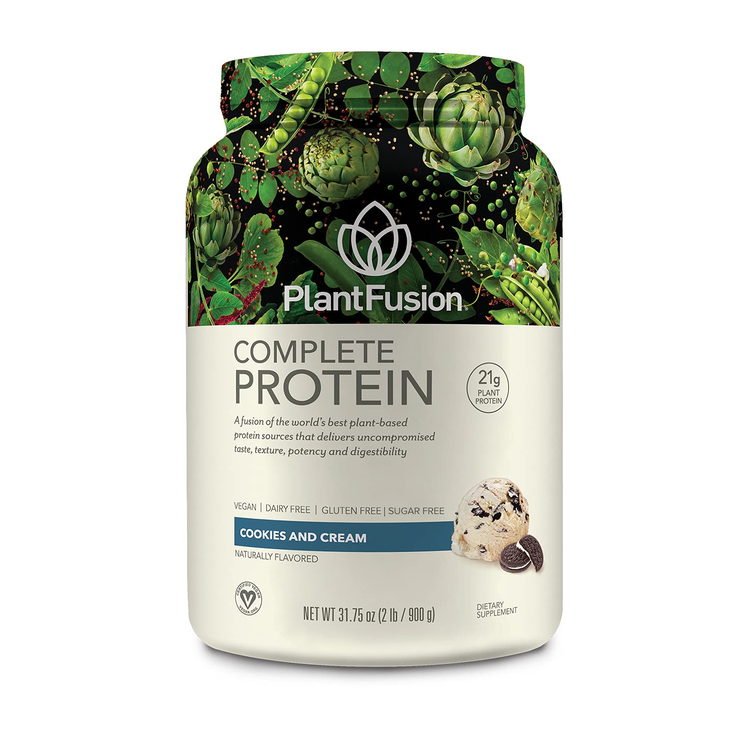 Foto 1 | Proteína En Polvo Plantfusion Complete Vegan Cookies & Cream 907 G - Venta Internacional.