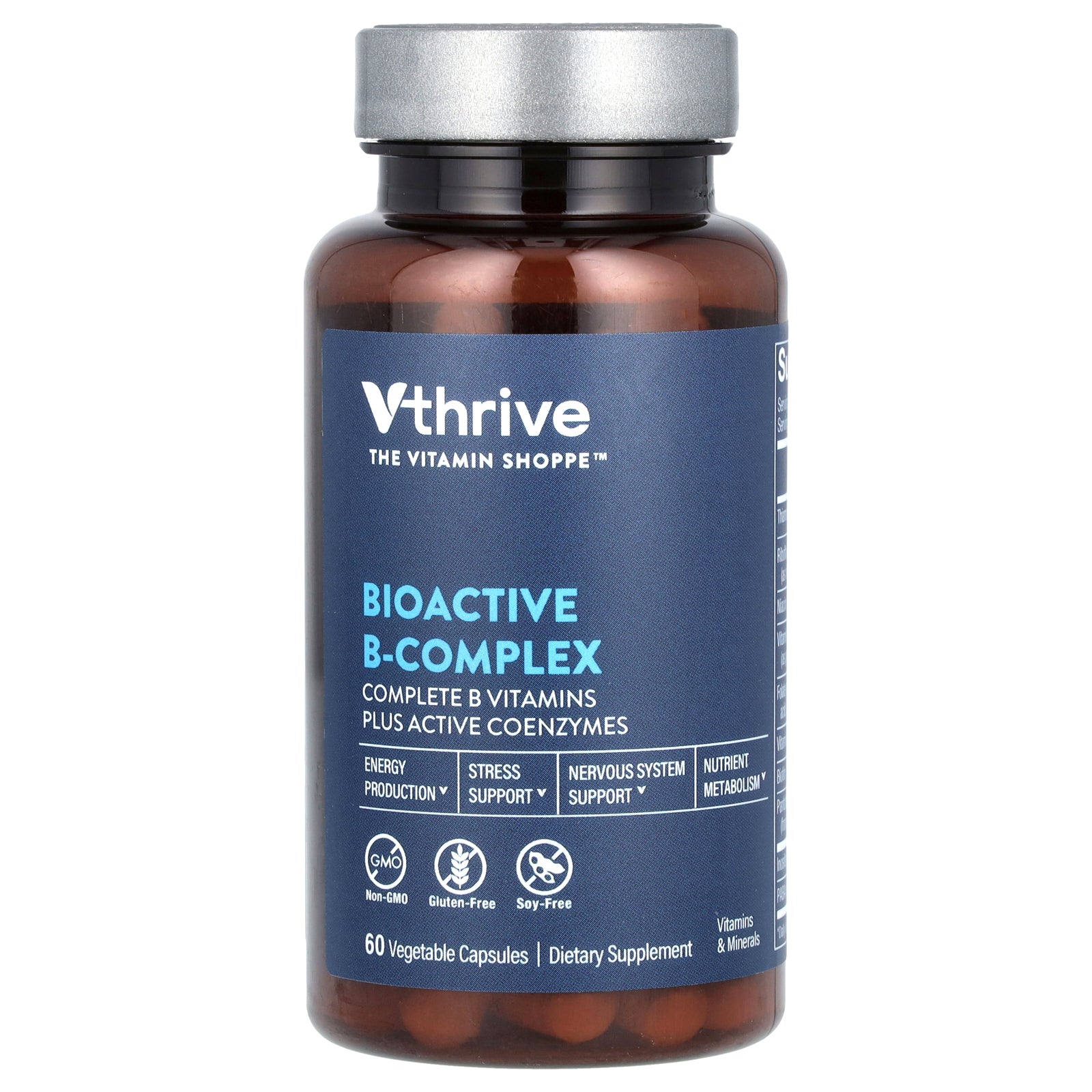 Foto 2 pulgar | Suplemento Vthrive Bioactive B-complex 60 Cápsulas Vegetales - Venta Internacional.