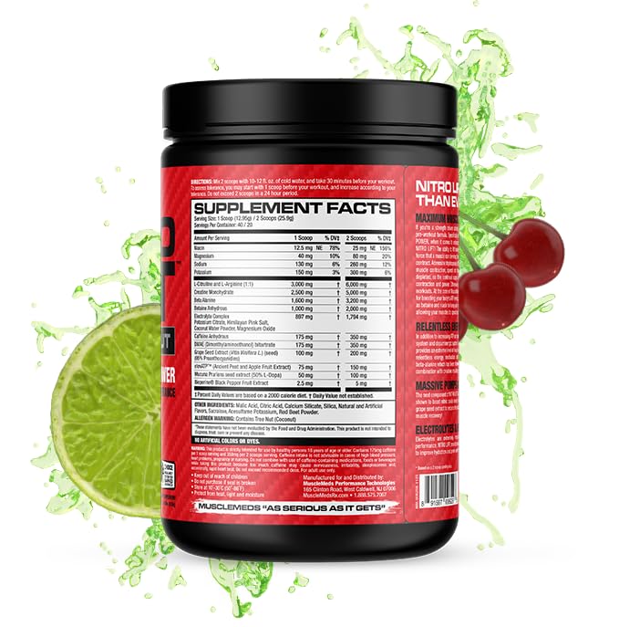 Foto 3 pulgar | Suplemento Alimenticio Nitro Lift Antes Del Entrenamiento Mejora La Resistencia 40 Porciones  - Venta Internacional