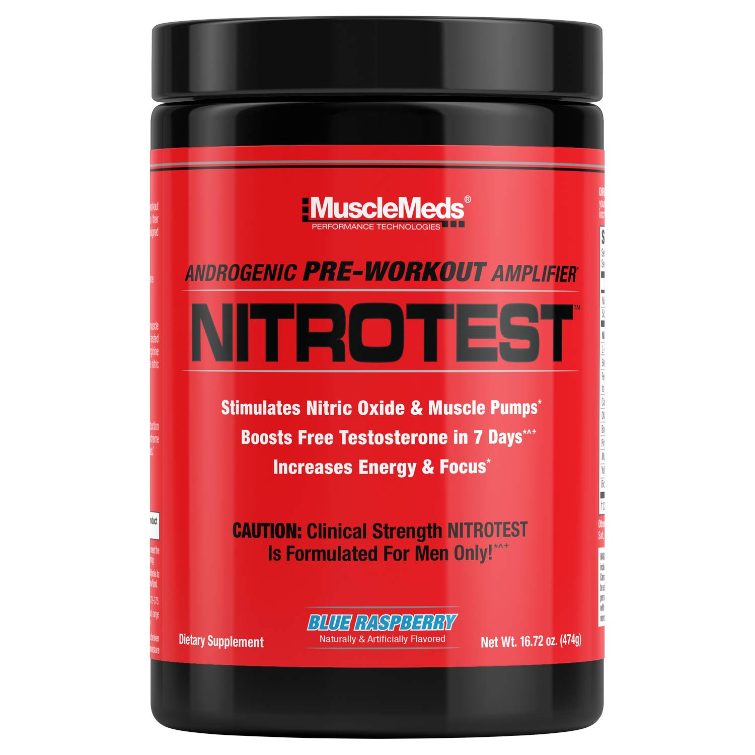 Foto 2 pulgar | Suplemento Alimenticio Para Antes Del Entrenamiento Musclemeds Nitrotest 470 G - Venta Internacional