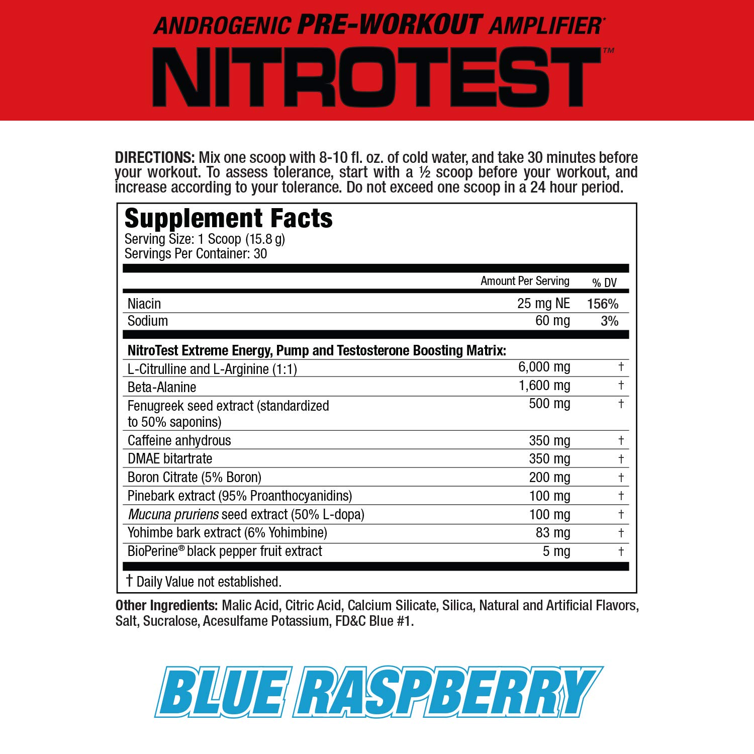 Foto 3 pulgar | Suplemento Alimenticio Para Antes Del Entrenamiento Musclemeds Nitrotest 470 G - Venta Internacional