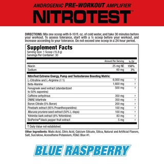 Foto 2 | Suplemento Alimenticio Para Antes Del Entrenamiento Musclemeds Nitrotest 470 G - Venta Internacional