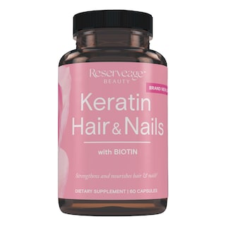Foto 1 | Suplemento Regenerador Capilar Reserveage Keratin Con Biotina 60 Cápsulas - Venta Internacional.