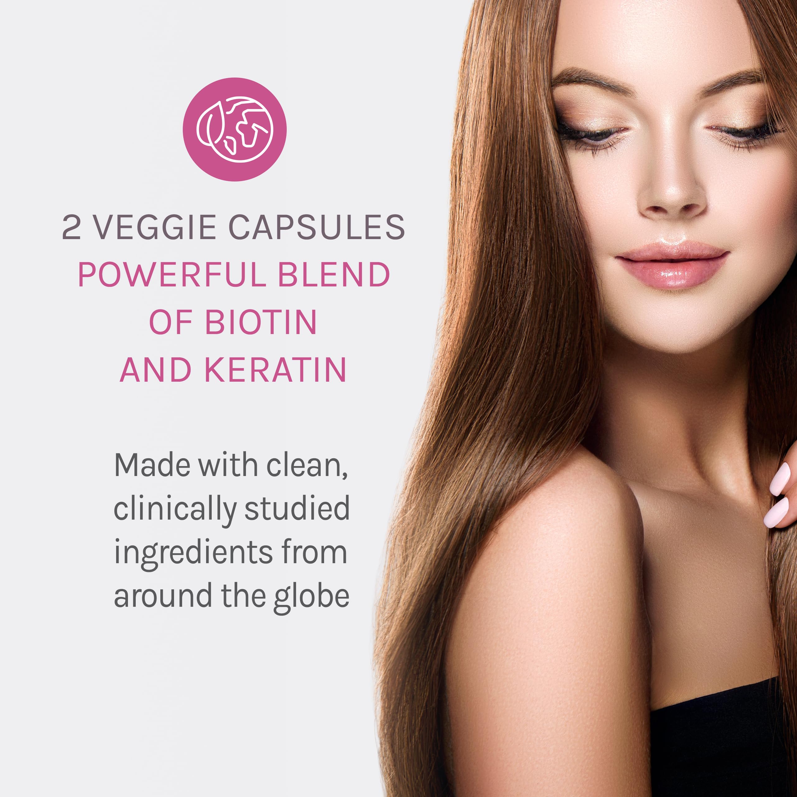 Foto 5 pulgar | Suplemento Regenerador Capilar Reserveage Keratin Con Biotina  60 Cápsulas - Venta Internacional.