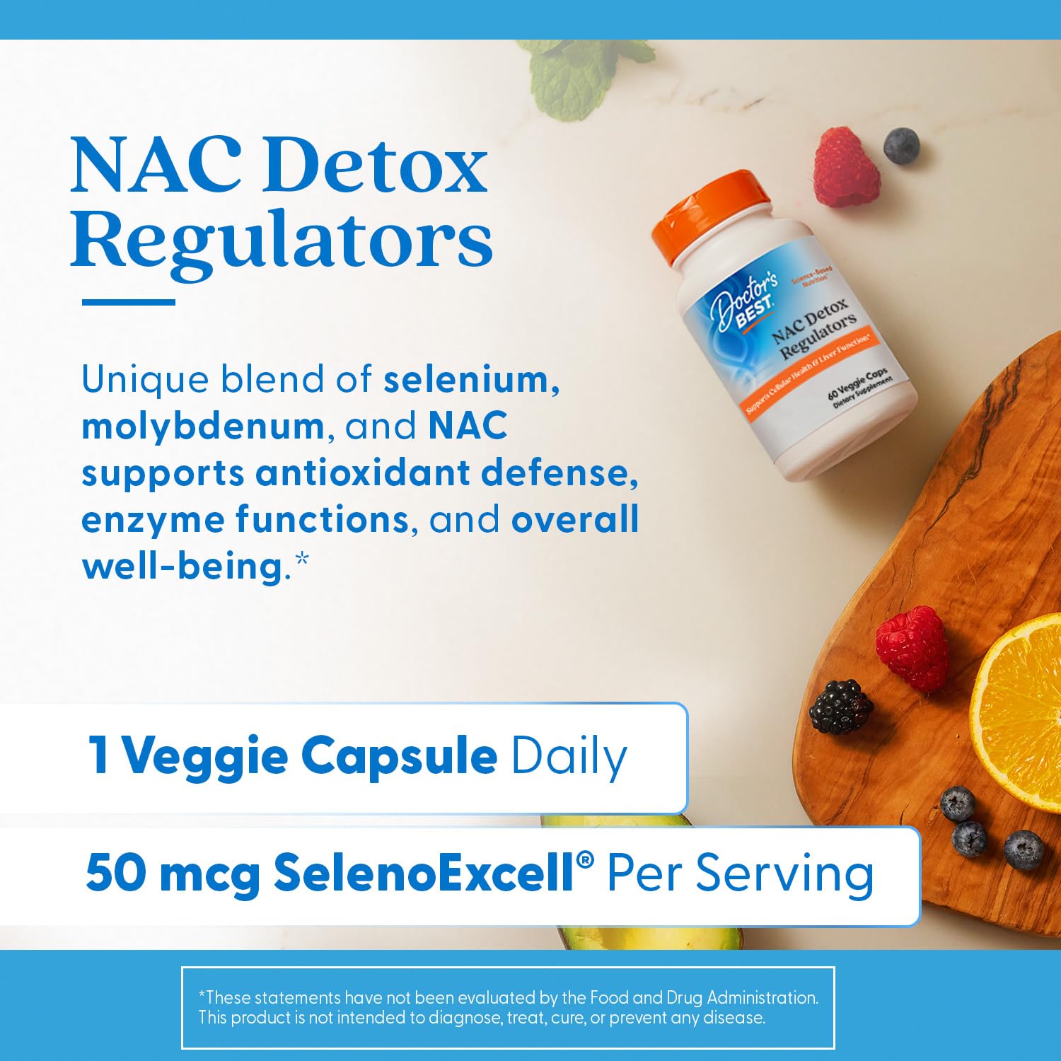 Foto 5 pulgar | Supplement Doctor's Best Nac Detox Regulators 60 Cápsulas Vegetarianas - Venta Internacional.