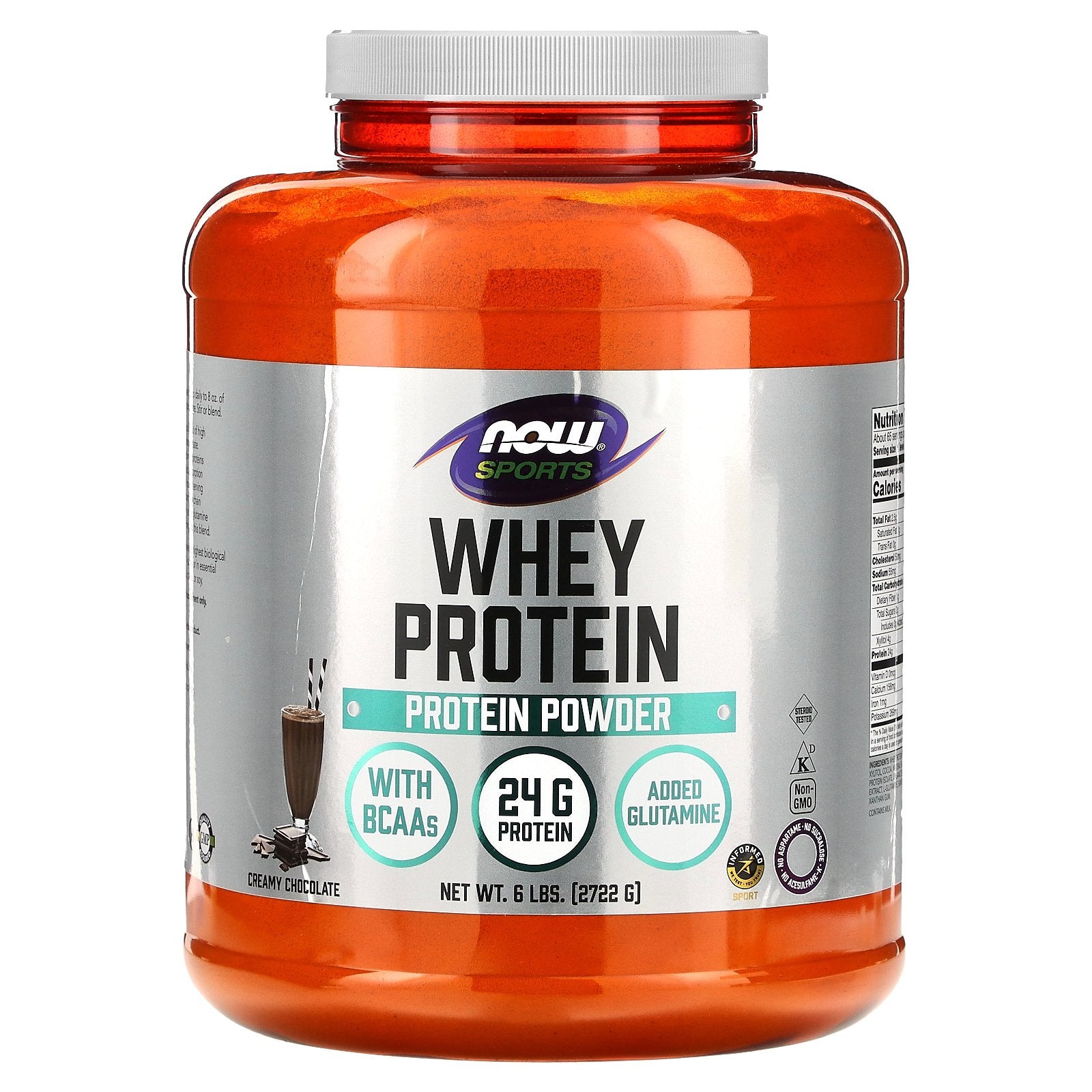 Foto 2 pulgar | Proteína En Polvo Now Foods Whey Creamy Chocolate 2 722 Kg - Venta Internacional.