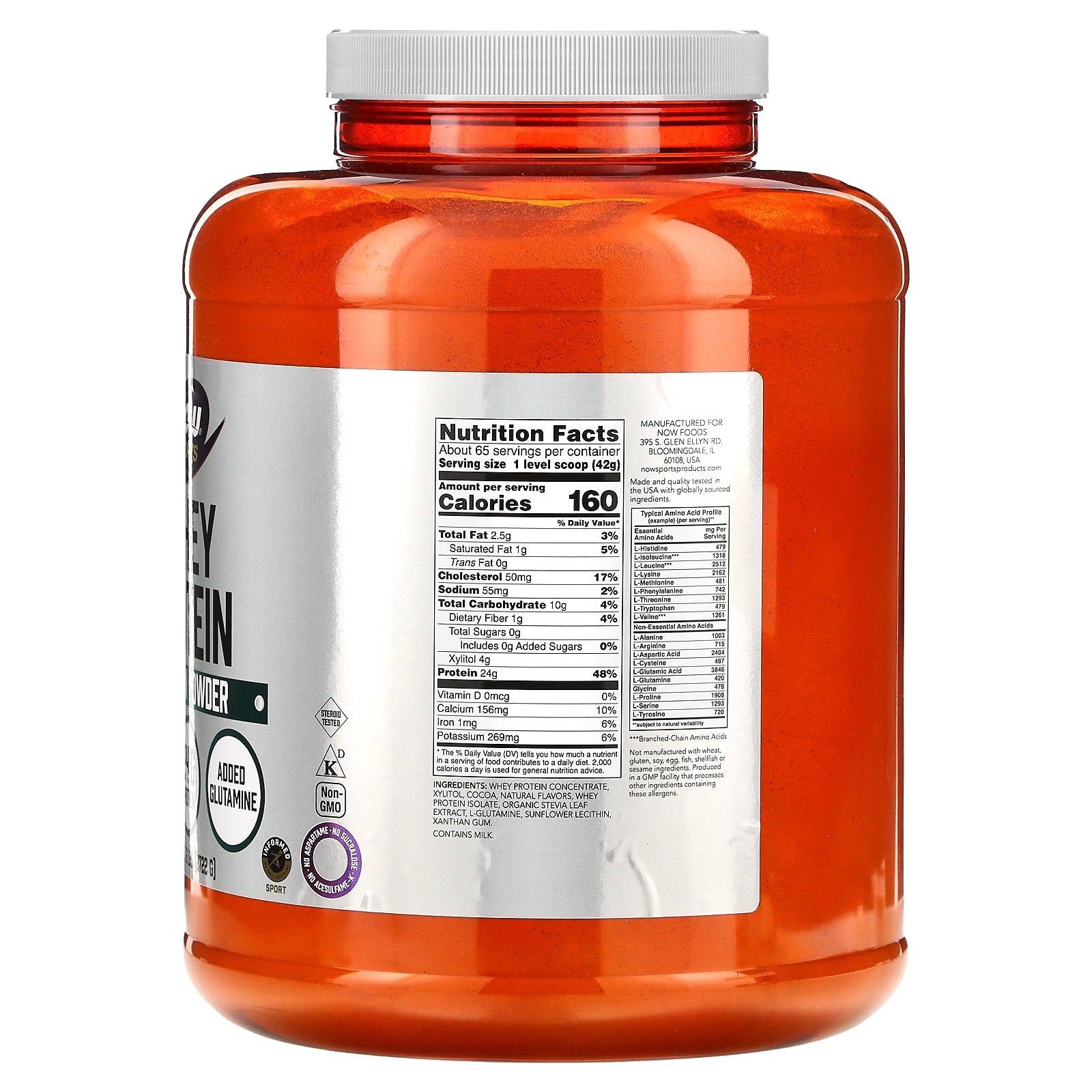 Foto 3 pulgar | Proteína En Polvo Now Foods Whey Creamy Chocolate 2 722 Kg - Venta Internacional.