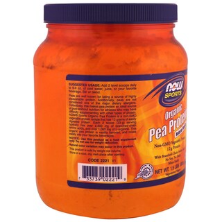 Foto 3 | Proteína En Polvo Now Foods Organic Pea Natural Vainilla 680 G - Venta Internacional.