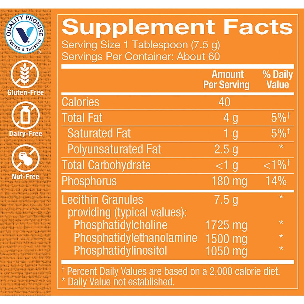 Foto 4 pulgar | Gránulos De Lecitina The Vitamin Shoppe 473 Ml - Brain Support - Venta Internacional.