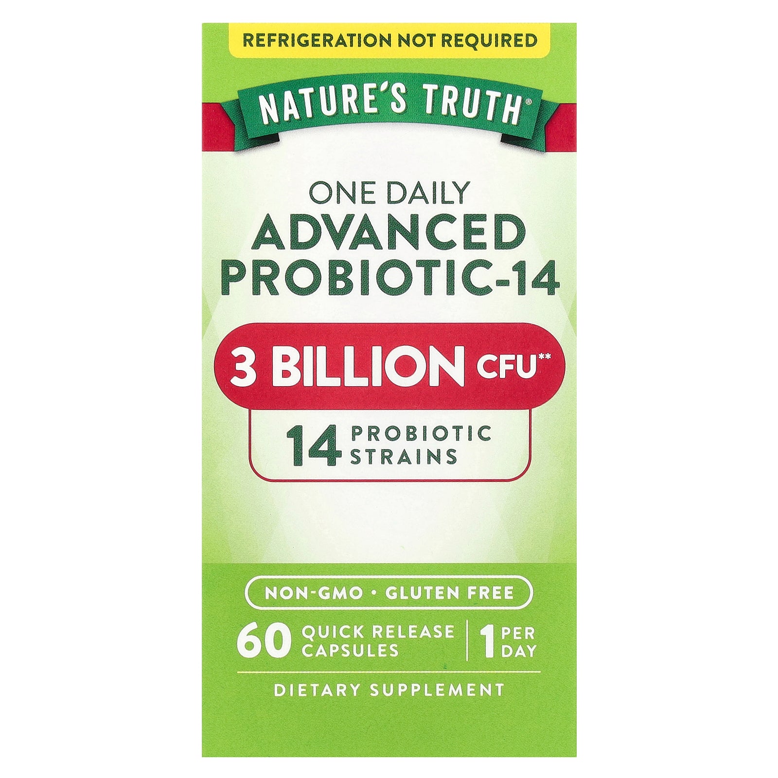 Foto 1 | Complemente Nature's Truth Con Un Probiótico Avanzado Diario-14 3b Cfu - Venta Internacional.