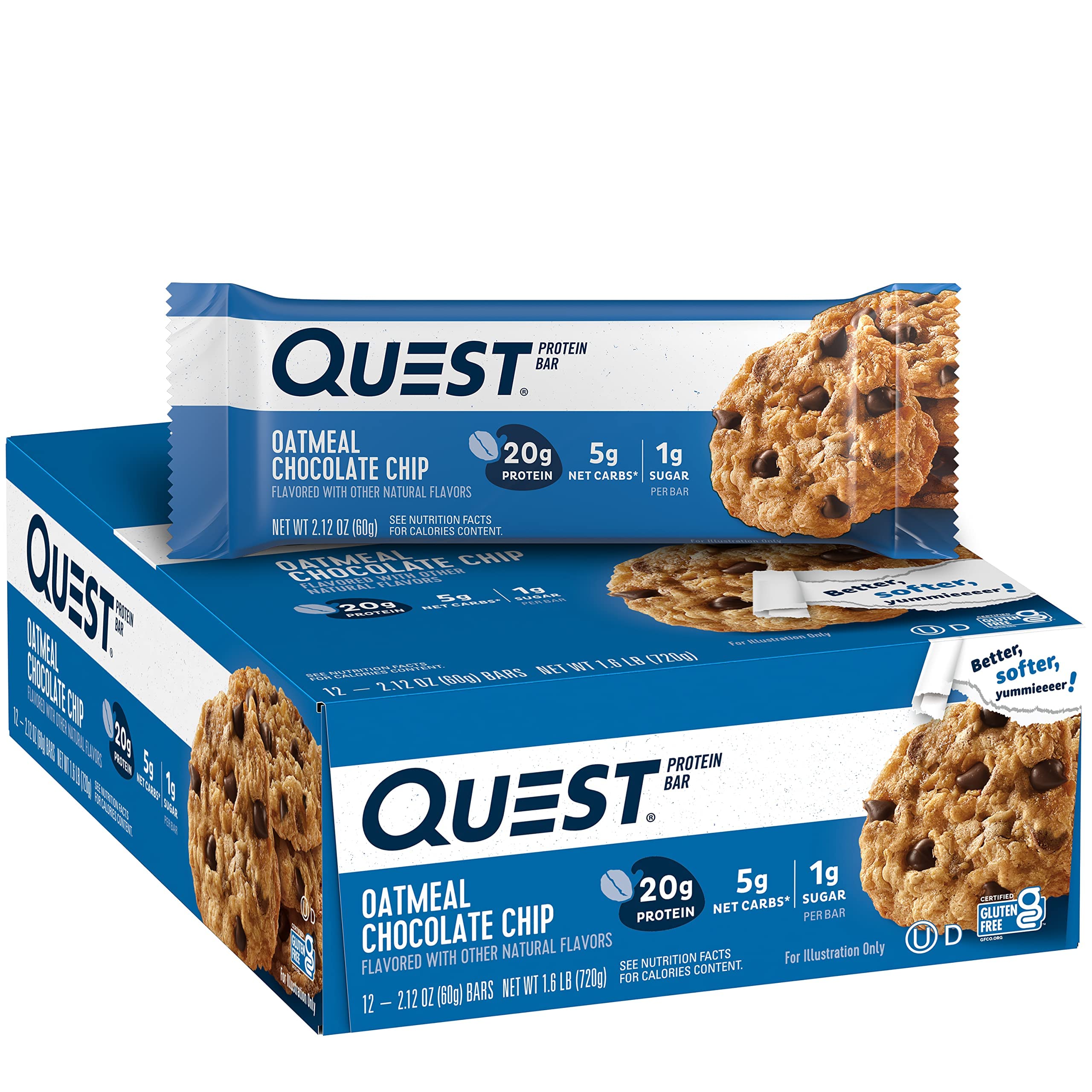 Foto 1 | Protein Bars Quest Nutrition Con Chispas De Avena Y Chocolate  20 G - Venta Internacional.