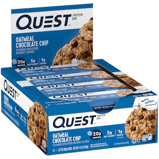 Foto 2 | Protein Bars Quest Nutrition Con Chispas De Avena Y Chocolate 20 G - Venta Internacional.
