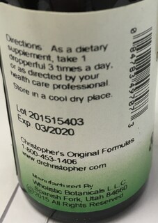Foto 3 | Suplemento De Extracto De Equinácea Y Sello De Oro De Christopher's Original Formulas 30 Ml - Venta Internacional.