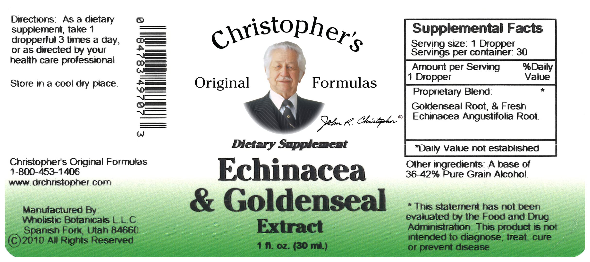 Foto 5 pulgar | Suplemento De Extracto De Equinácea Y Sello De Oro De Christopher's Original Formulas  30 Ml - Venta Internacional.