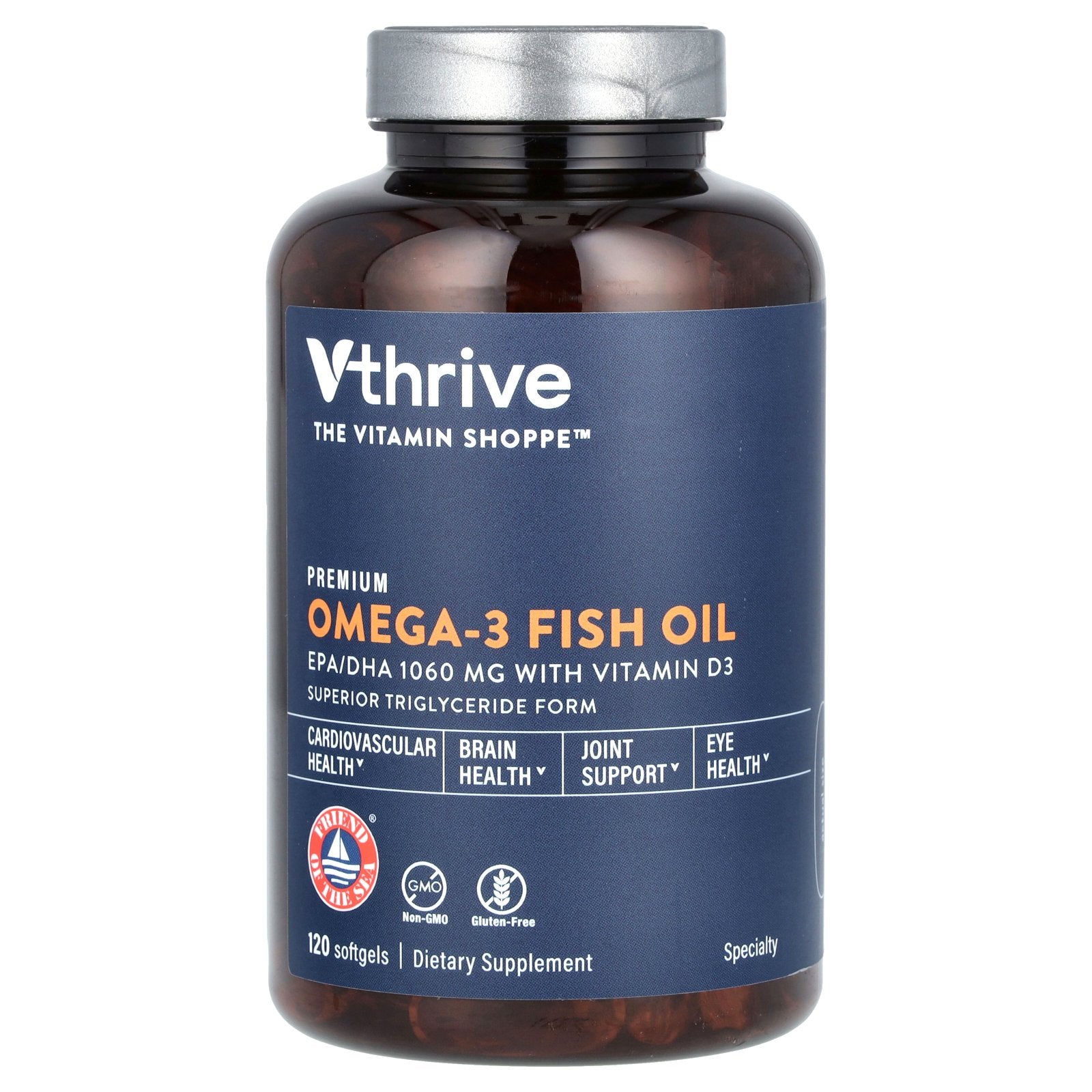 Foto 2 pulgar | Suplemento Vthrive Premium De Aceite De Pescado Omega-3 120 Cápsulas Blandas - Venta Internacional.
