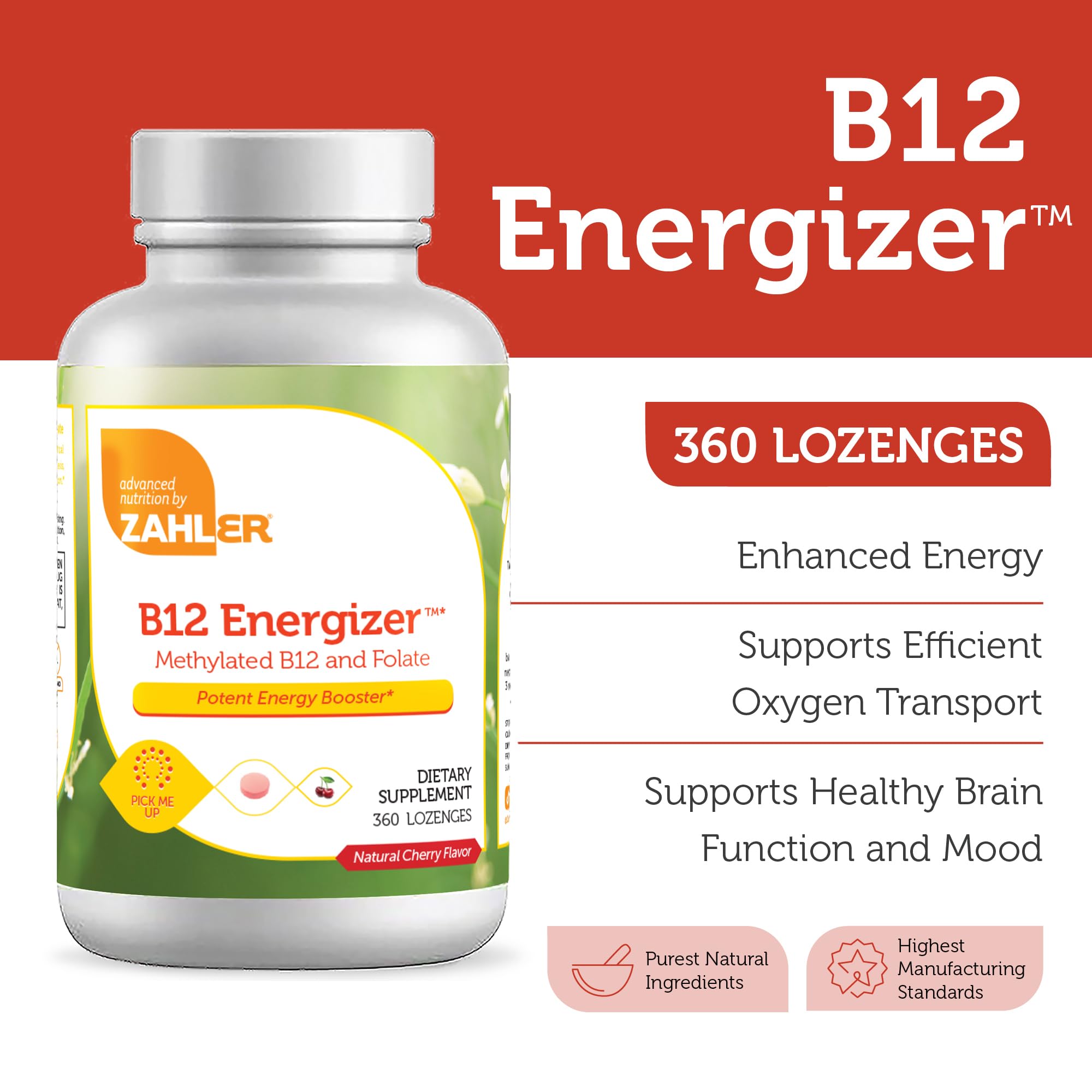 Foto 3 | B12 Energizer Zahler 360 Tabletas-Venta Internacional