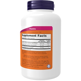 Foto 2 | Supplements Now Foods Vitamina C-500 Ascorbato De Calcio 250 Cápsulas - Venta Internacional.
