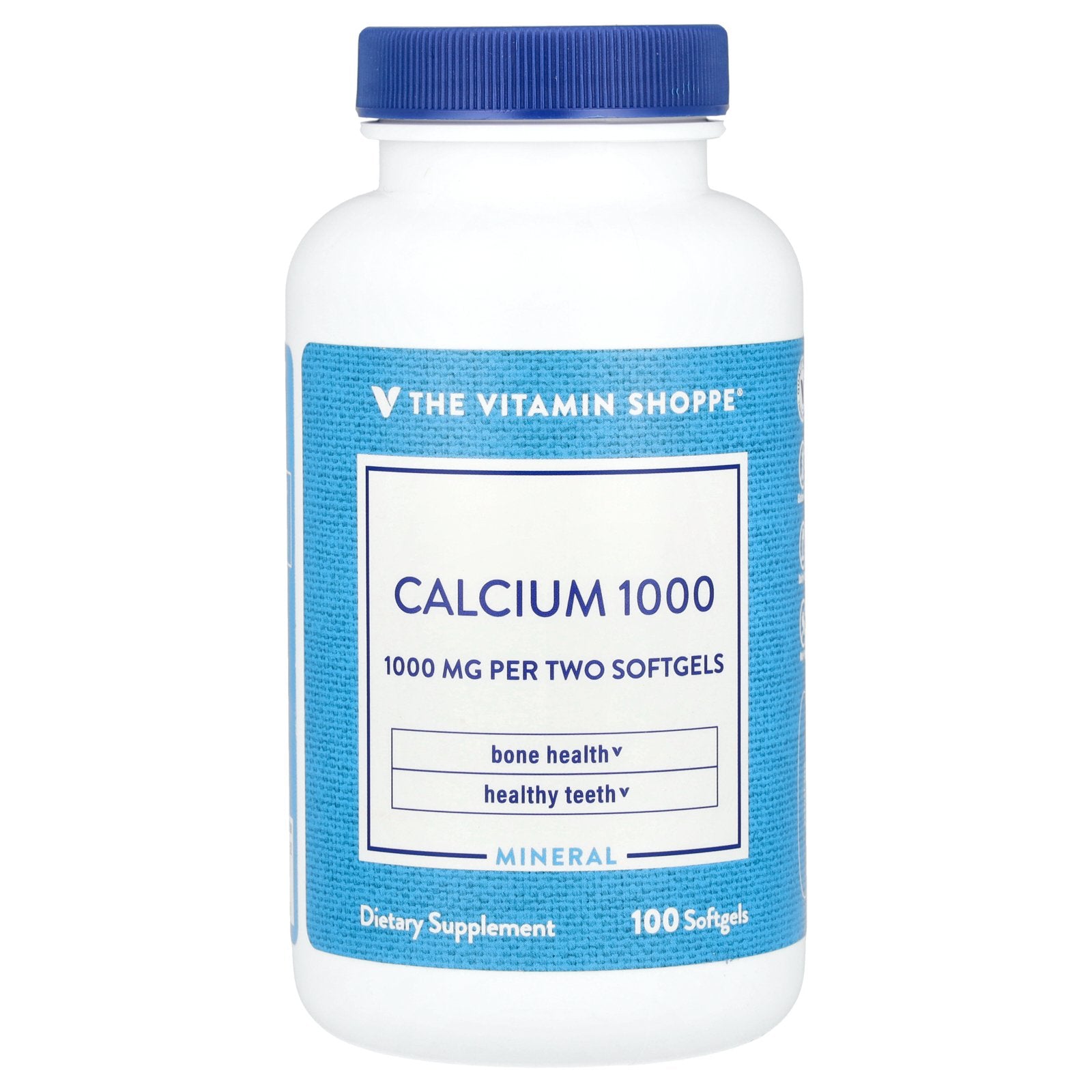 Foto 1 | Suplemento The Vitamin Shoppe Calcium 1000 100 Cápsulas Blandas - Venta Internacional.