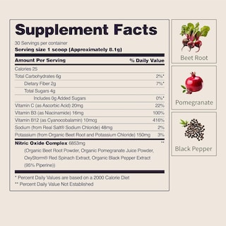 Foto 4 | Suplemento Snap Supplements Heart Beets Parent New 4 Powder - Venta Internacional.