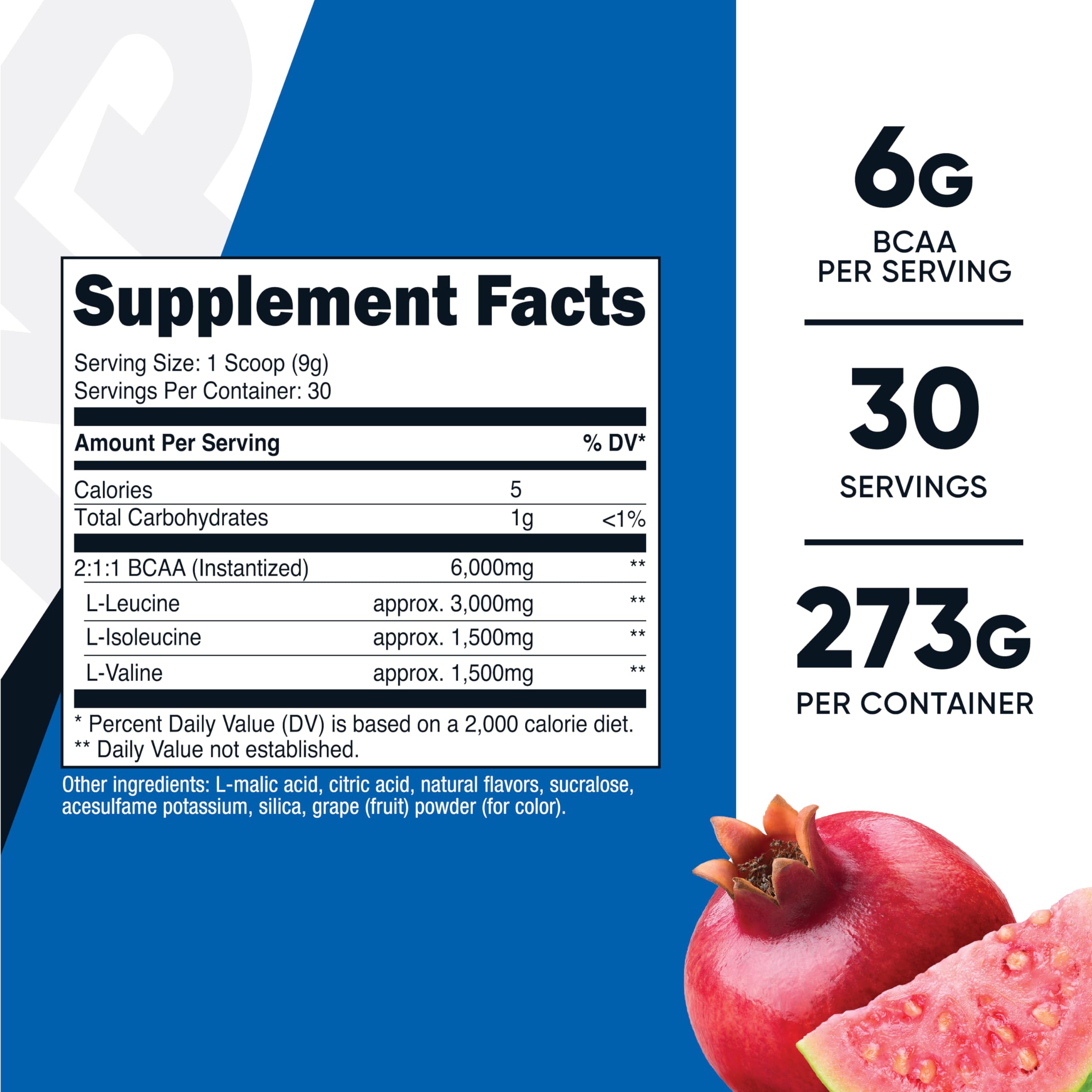 Foto 3 pulgar | Bcaa en Polvo Nutricost Granada Guayaba 180 g - Venta Internacional