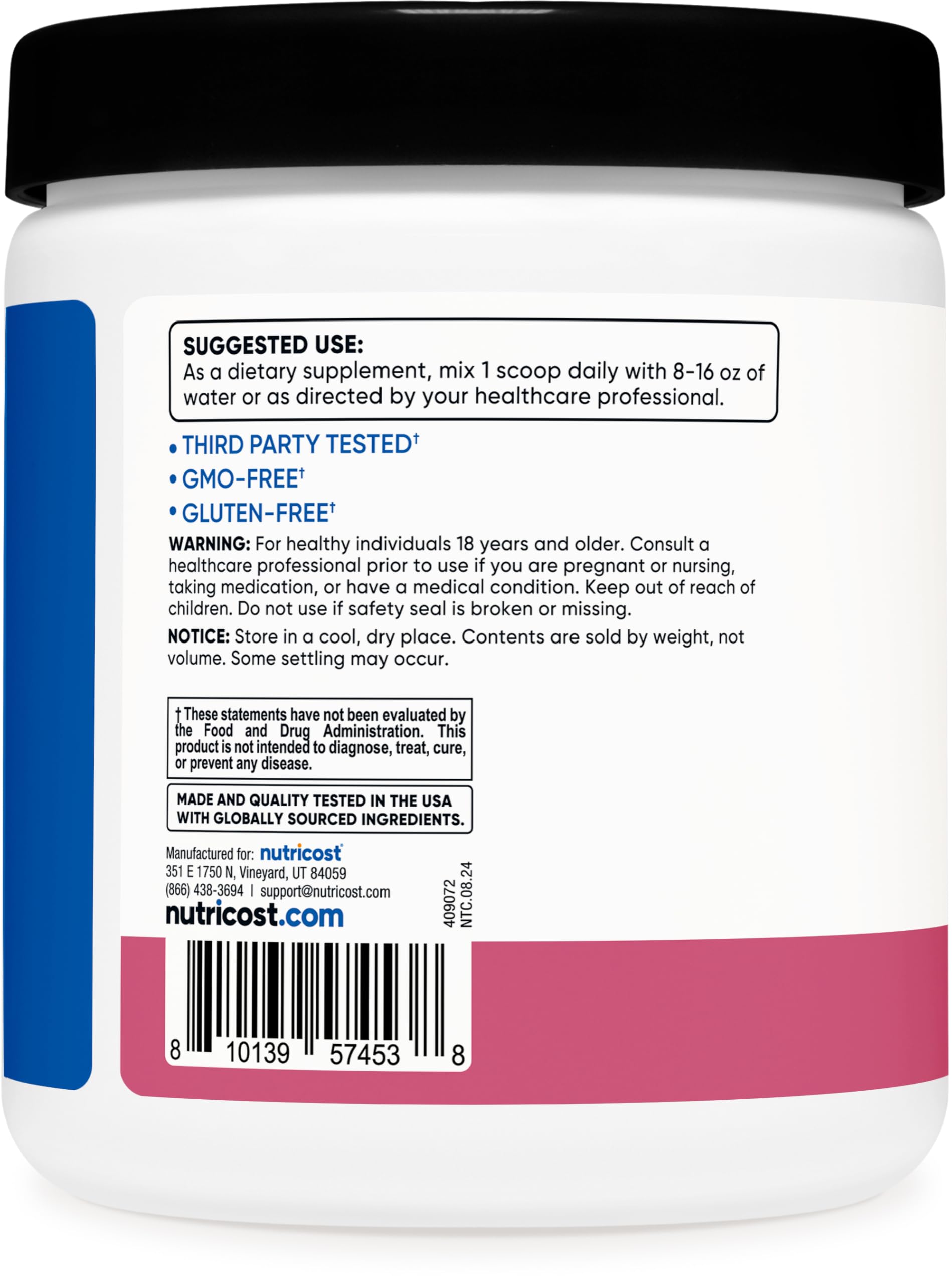 Foto 5 pulgar | Bcaa en Polvo Nutricost Granada Guayaba 180 g - Venta Internacional