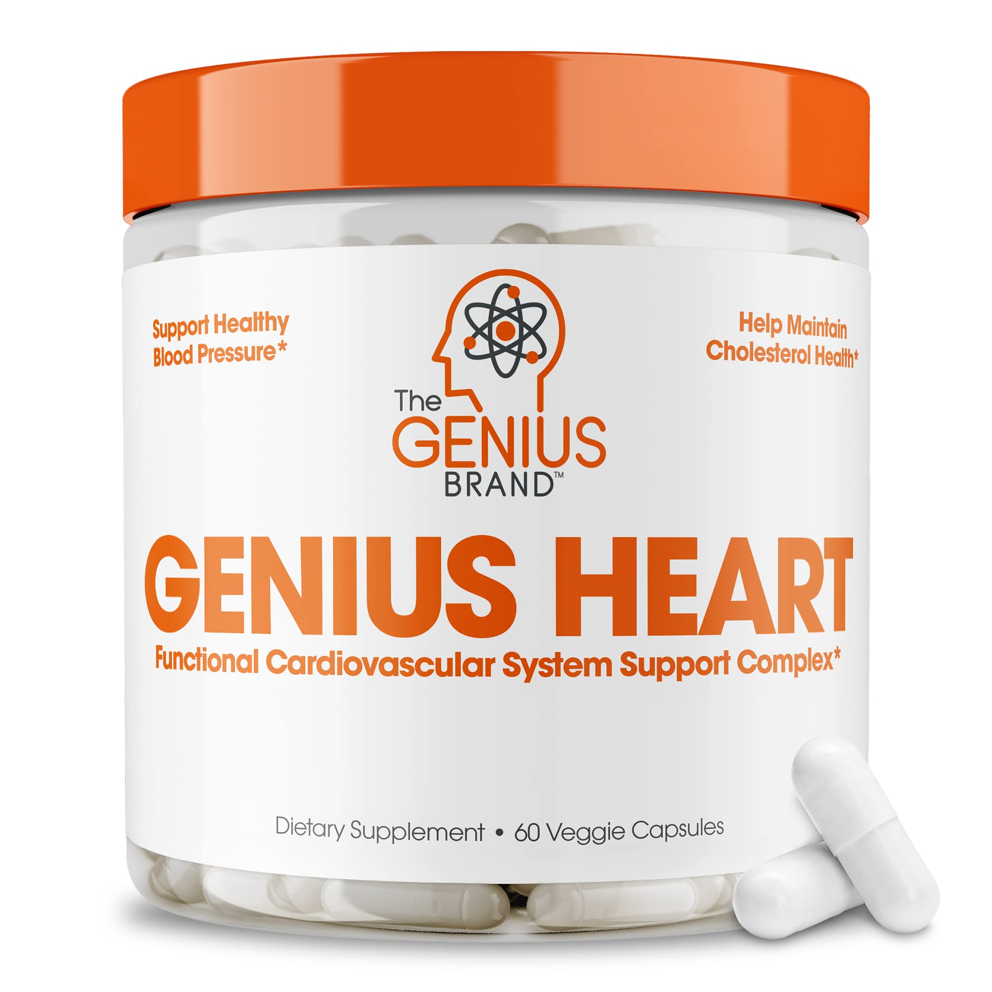 Foto 2 pulgar | Suplemento Genius Heart Vegano 60 Capsulas  - Venta Internacional