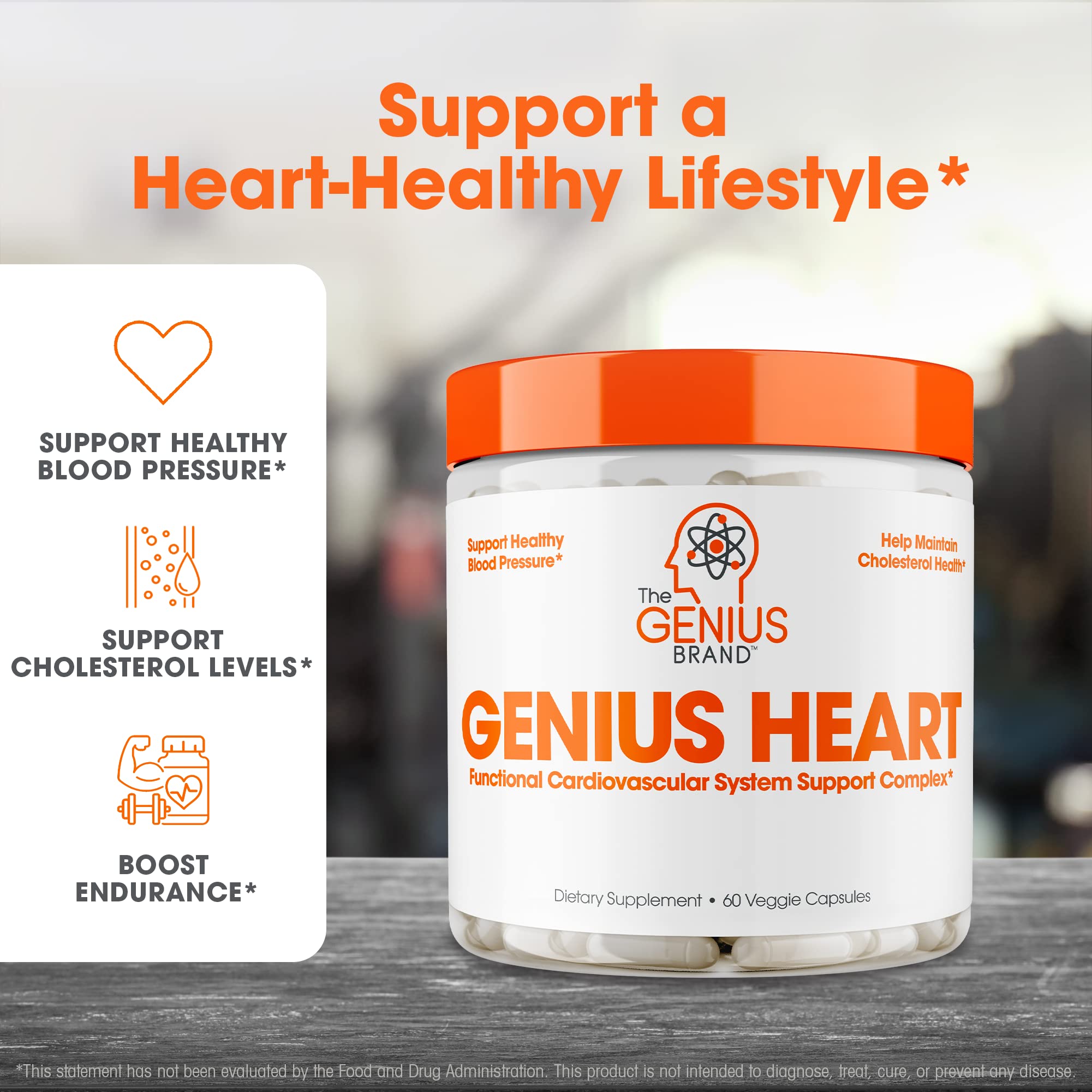 Foto 4 pulgar | Suplemento Genius Heart Vegano 60 Capsulas  - Venta Internacional