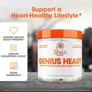 Foto 3 | Suplemento Genius Heart Vegano 60 Capsulas - Venta Internacional