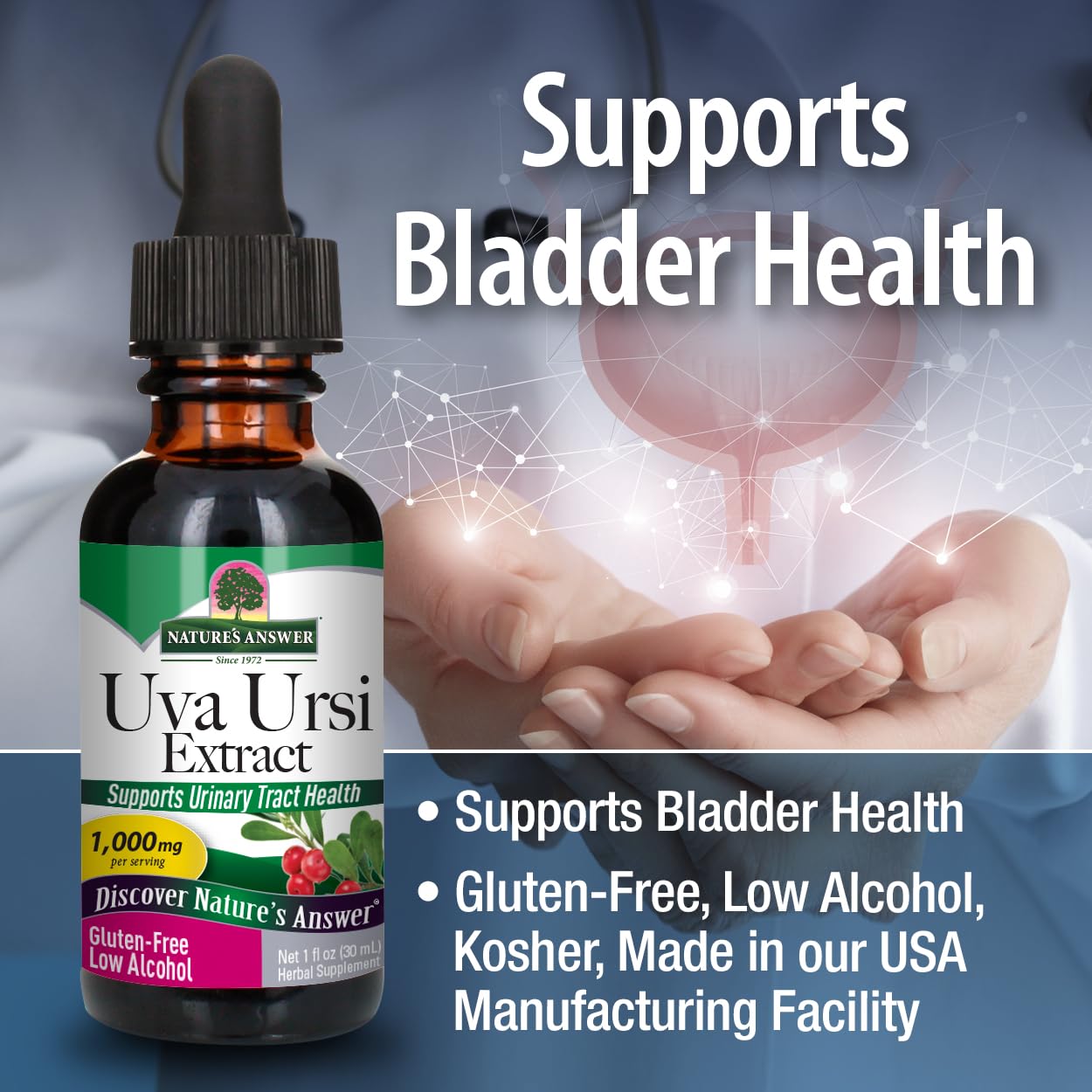 Foto 6 pulgar | Extracto de Uva Ursi Nature's Answer 30 ml 1000 mg - Venta Internacional