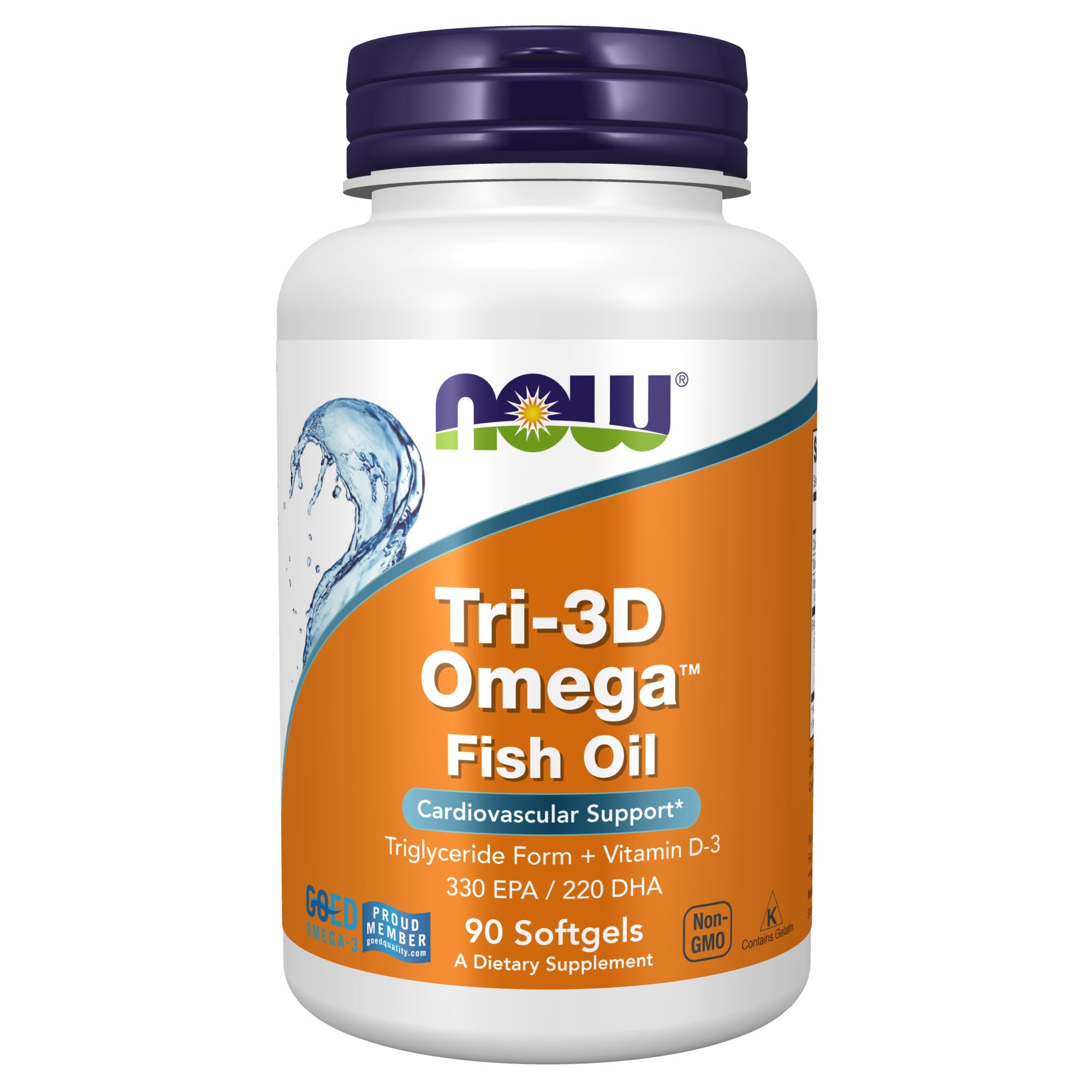 Foto 1 | Aceite de Pescado Tri-3D Omega y Vitamina D-3 Now Foods 90 Cápsulas - Venta Internacional