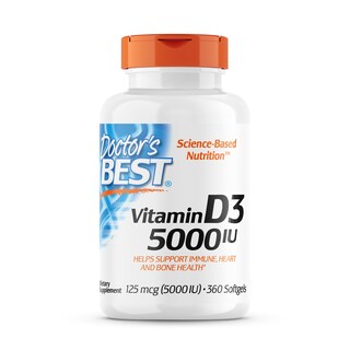 Foto 1 | Suplemento Alimenticio Doctor's Best Vitamina D3 5000 UI 360 Comprimidos- Venta Internacional