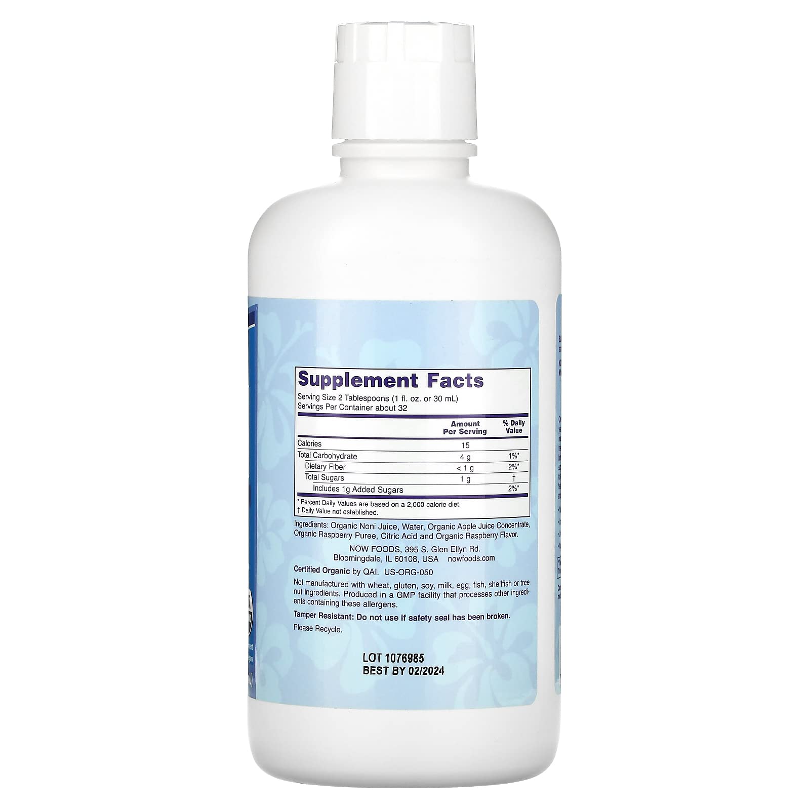 Foto 3 pulgar | Suplemento Now Foods Noni Liquid 946 ml - Venta Internacional