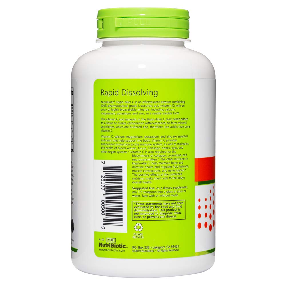 Foto 3 pulgar | Suplemento Nutribiotic Hypo-aller C en Polvo con Vitamina C 1300 Mg - Venta Internacional