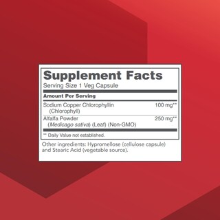 Foto 2 | Protocolo De Suplemento De Clorofila 100 Mg 90 Cápsulas - Venta Internacional