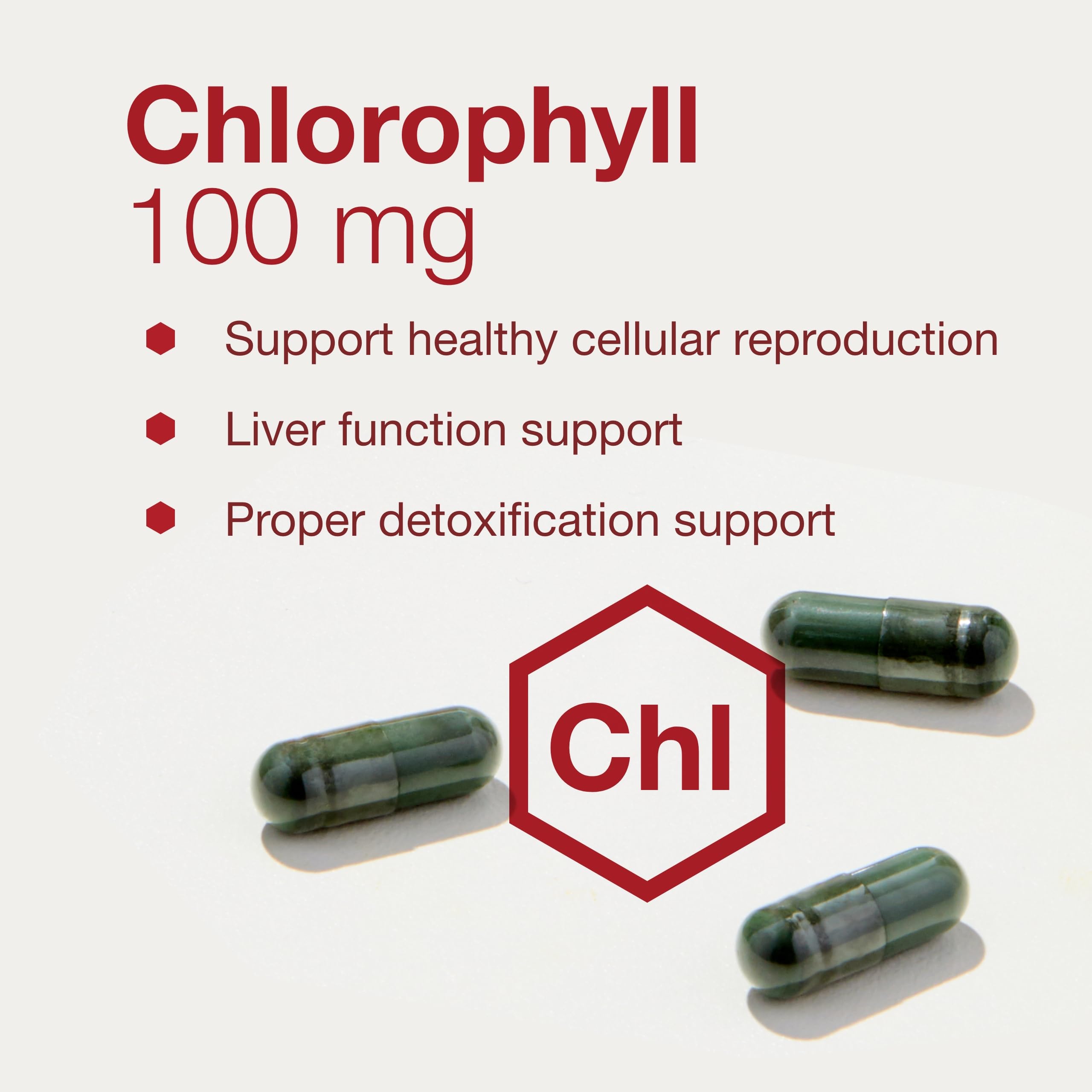 Foto 5 pulgar | Protocolo De Suplemento De Clorofila 100 Mg  90 Cápsulas - Venta Internacional