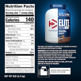 Foto 5 | Proteína De Suero De Leche Dymatize 2.3 kg-Venta Internacional