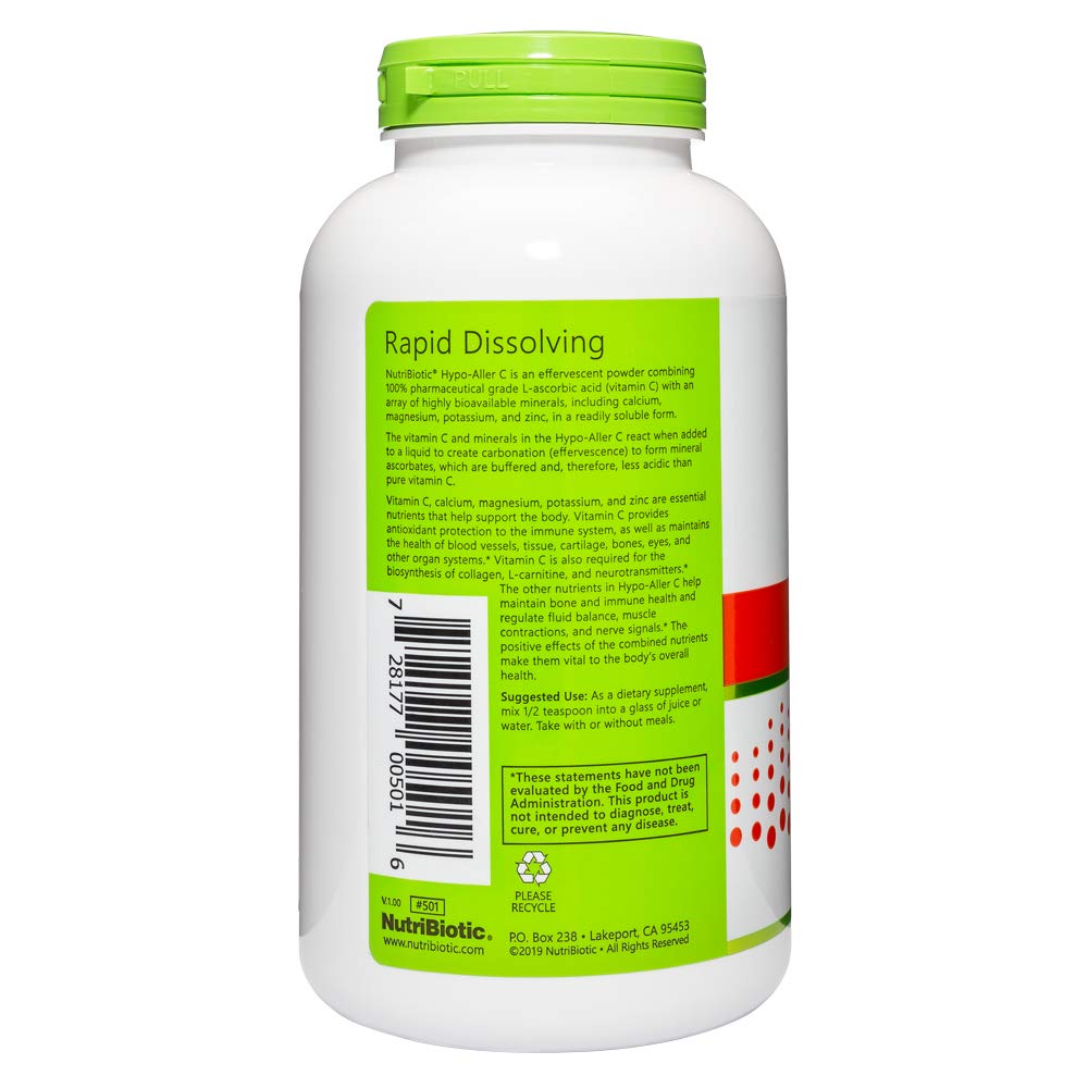 Foto 3 pulgar | Suplemento Nutribiotic Hypo-aller C en Polvo con Vitamina C 1300 Mg - Venta Internacional