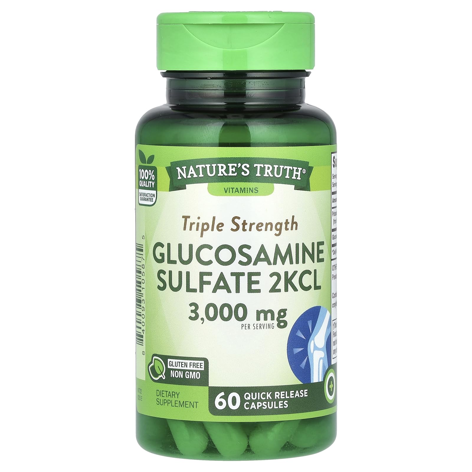 Foto 1 | Suplemento Nature's Truth Triple Glucosamina 3000 Mg 60 Cápsulas - Venta Internacional