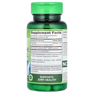 Foto 2 | Suplemento Nature's Truth Triple Glucosamina 3000 Mg 60 Cápsulas - Venta Internacional