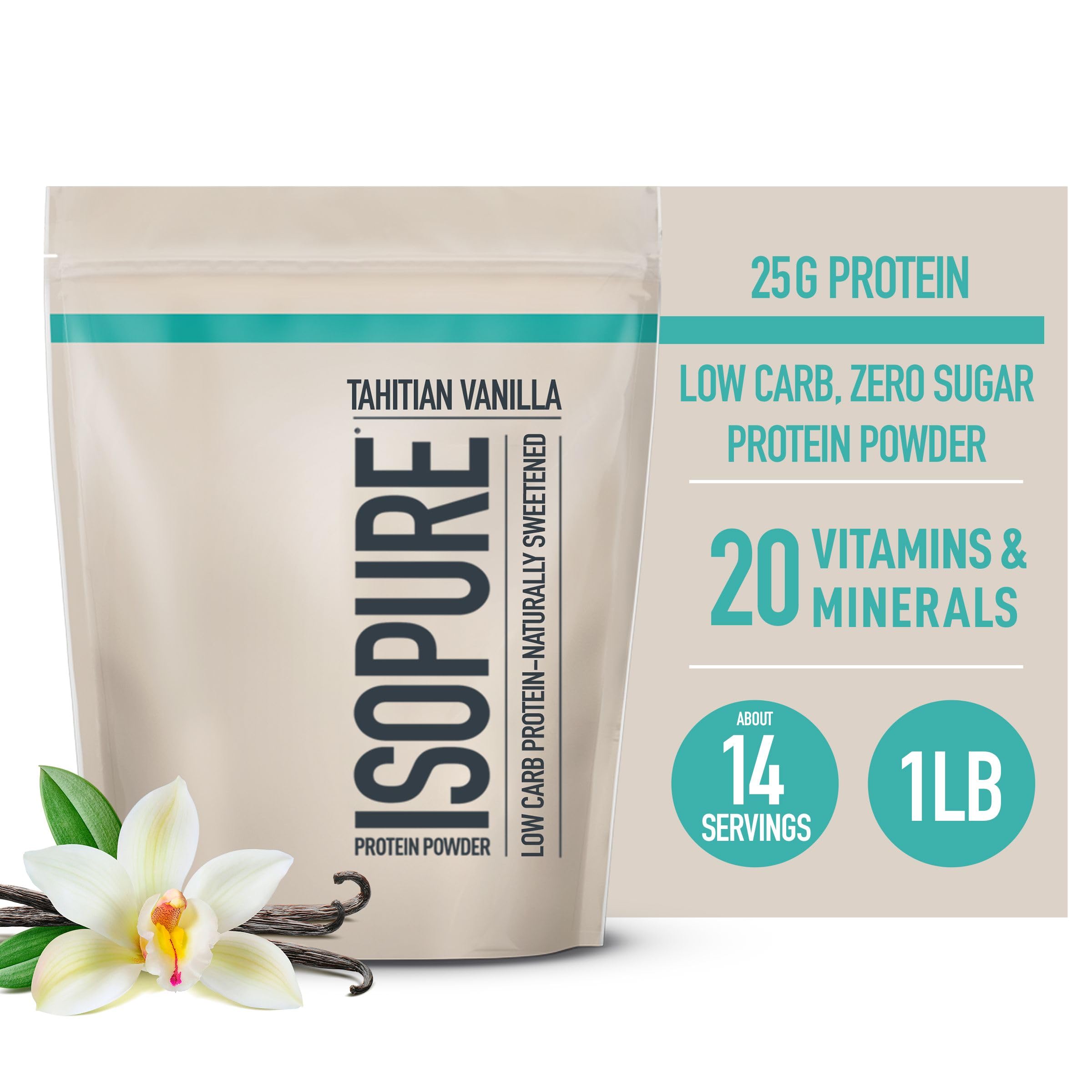 Foto 8 pulgar | Proteína en Polvo Isopure Sabor Vainilla 25 g - Venta Internacional