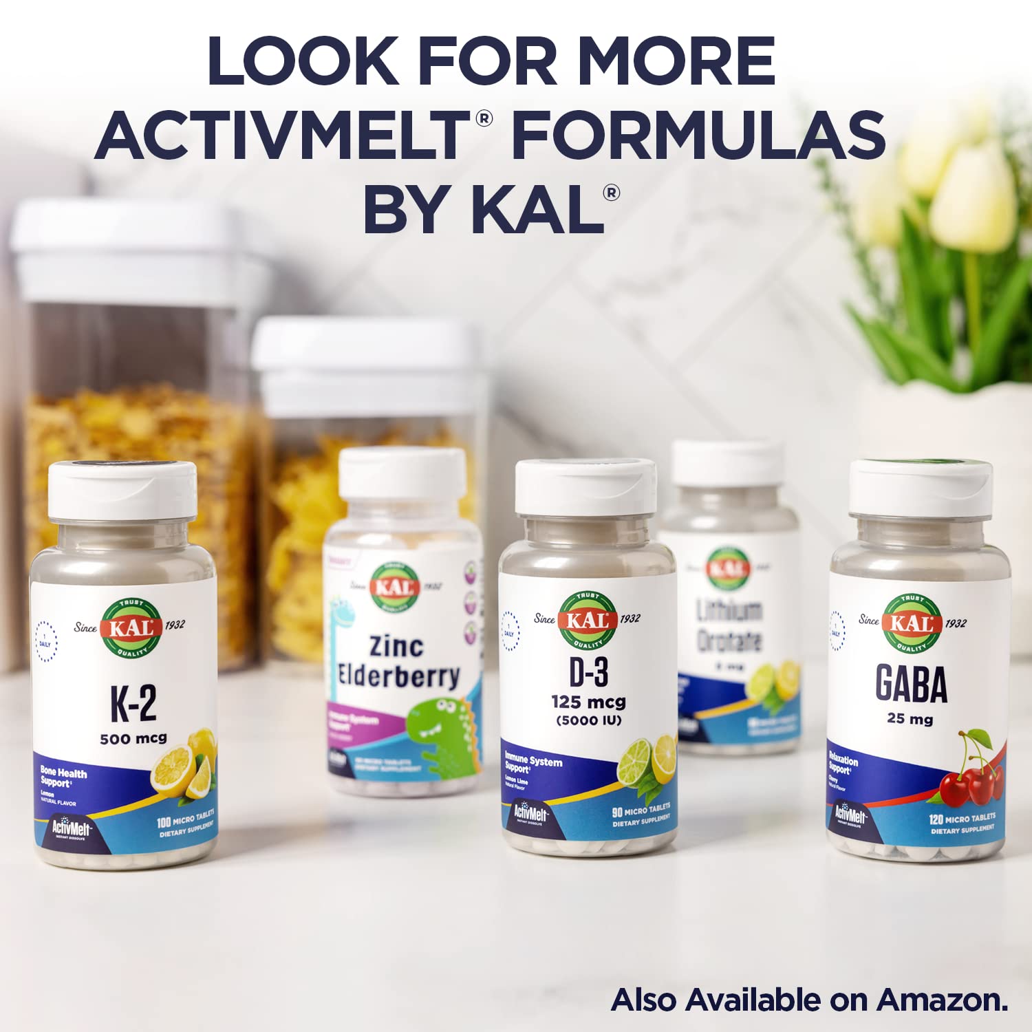 Foto 7 pulgar | Suplemento Kal Zinc Plus C Activmelt 90 Microcomprimidos - Venta Internacional