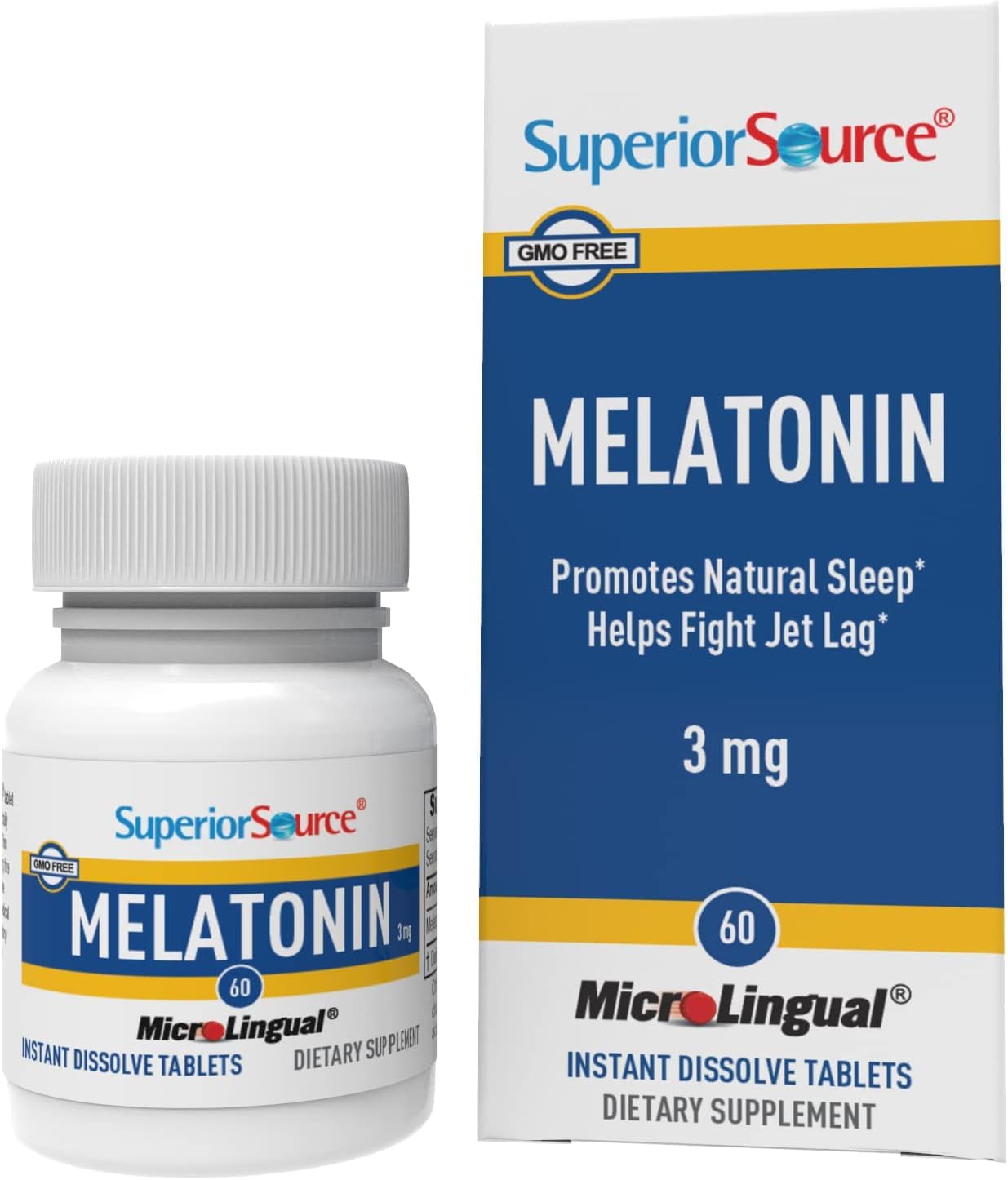 Foto 2 pulgar | Melatonina Superior Source 3 mg 60 Tabletas - Venta Internacional